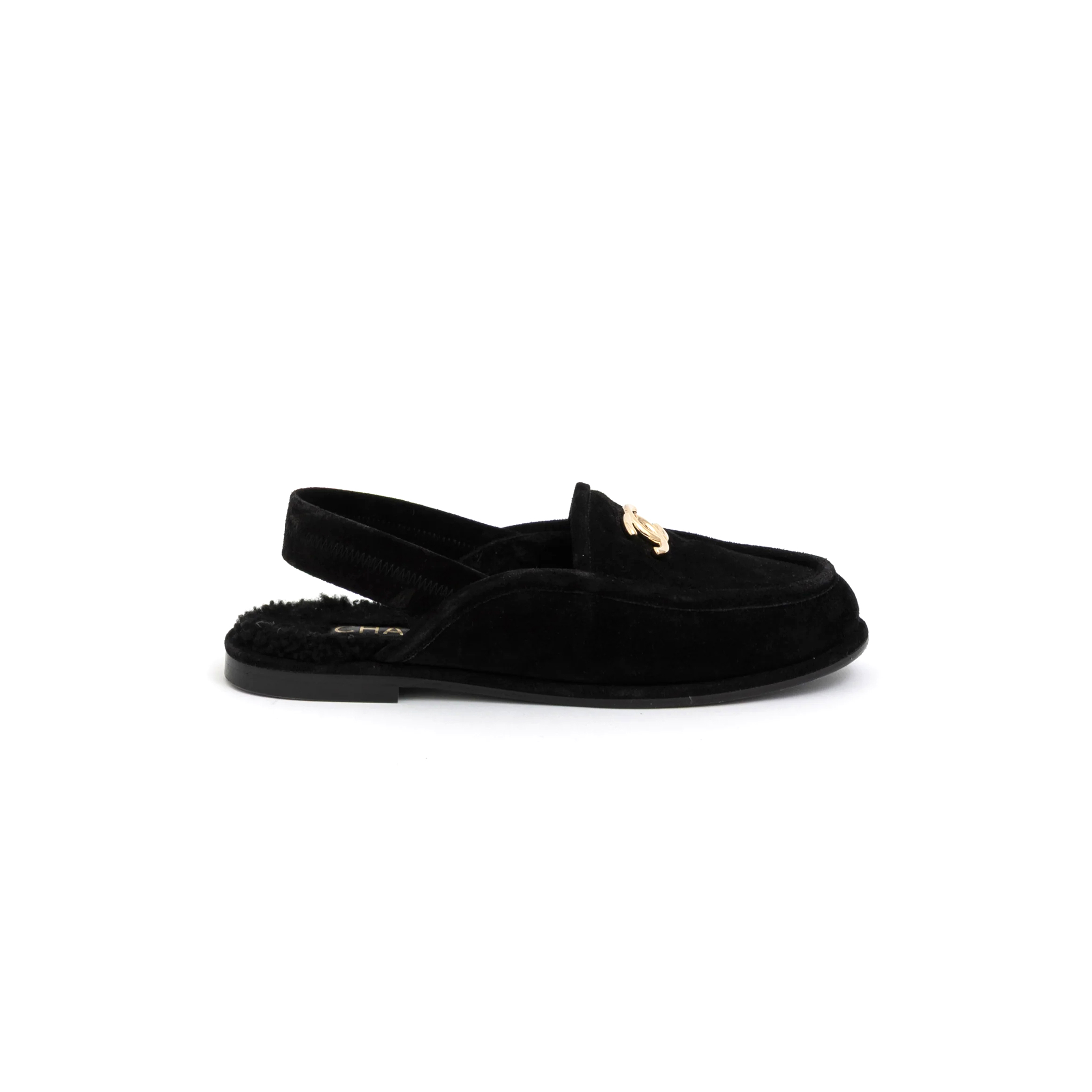 Ch**el suede plush mules g46601